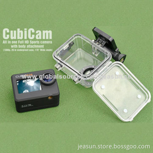 Real 1,080P Full HD Waterproof Mini Sports Action Camera with 170 degrees wide angle field of view